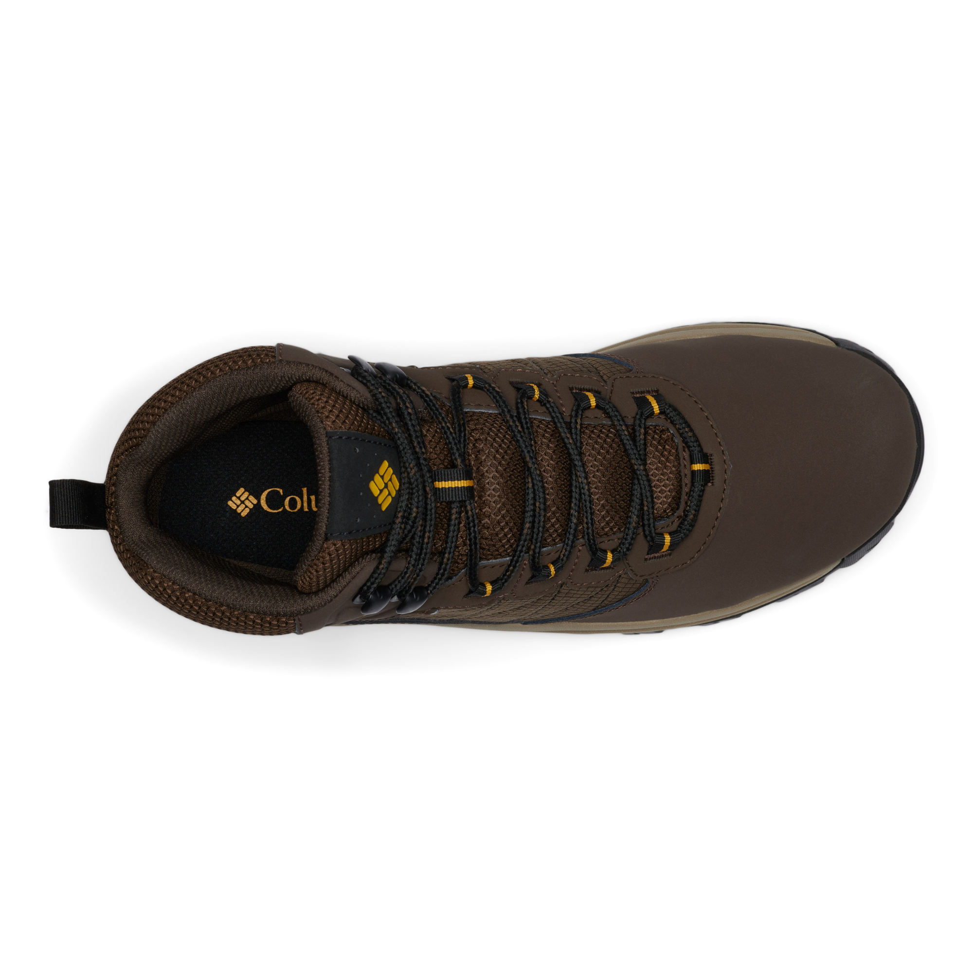 Columbia Men's Transverse Hike Waterproof Trail Boots (Cordovan/Golden Yellow)