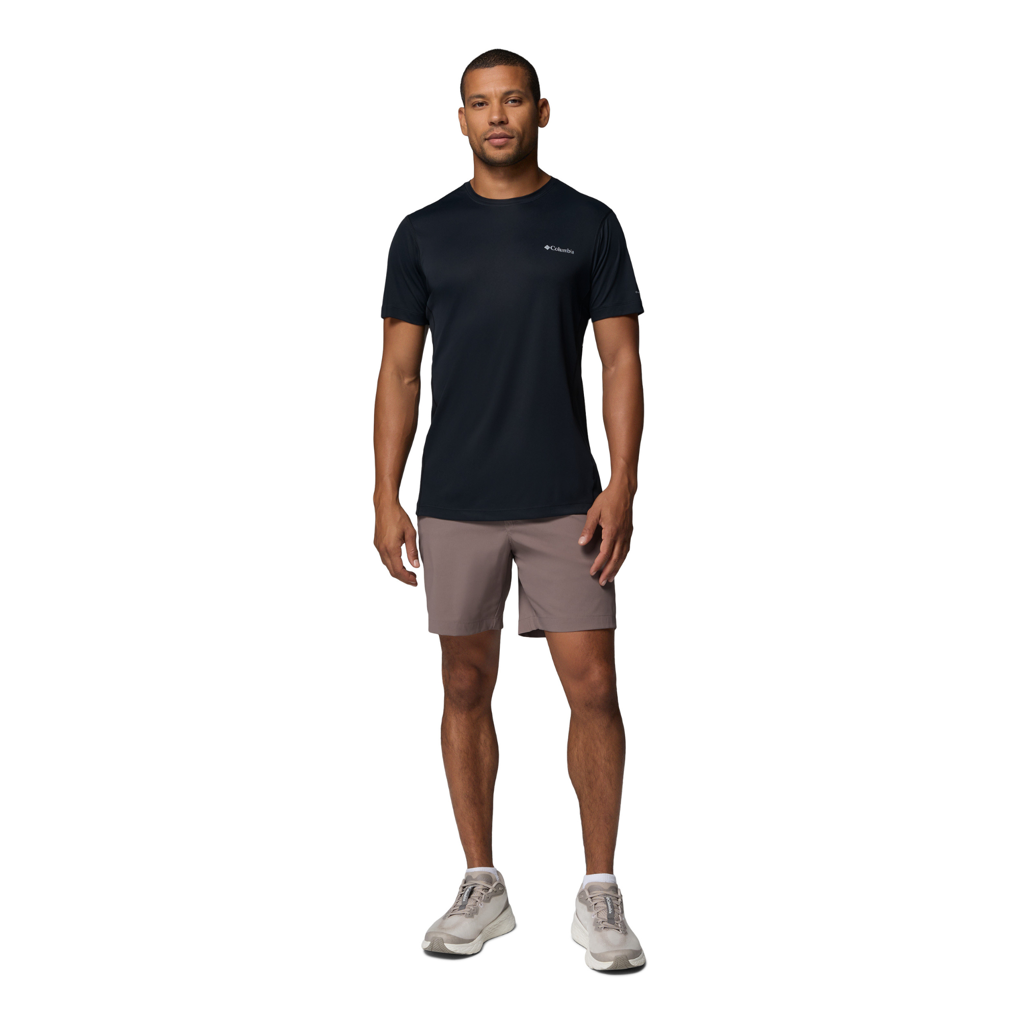 Columbia Men's Zero Rules Short Sleeve Crew Neck Light Technical Tee (Black)