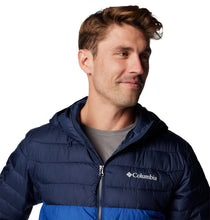 Load image into Gallery viewer, Columbia Mens Powder Lite II Hooded Insulated Jacket (Mountain Blue)