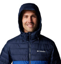 Load image into Gallery viewer, Columbia Mens Powder Lite II Hooded Insulated Jacket (Mountain Blue)