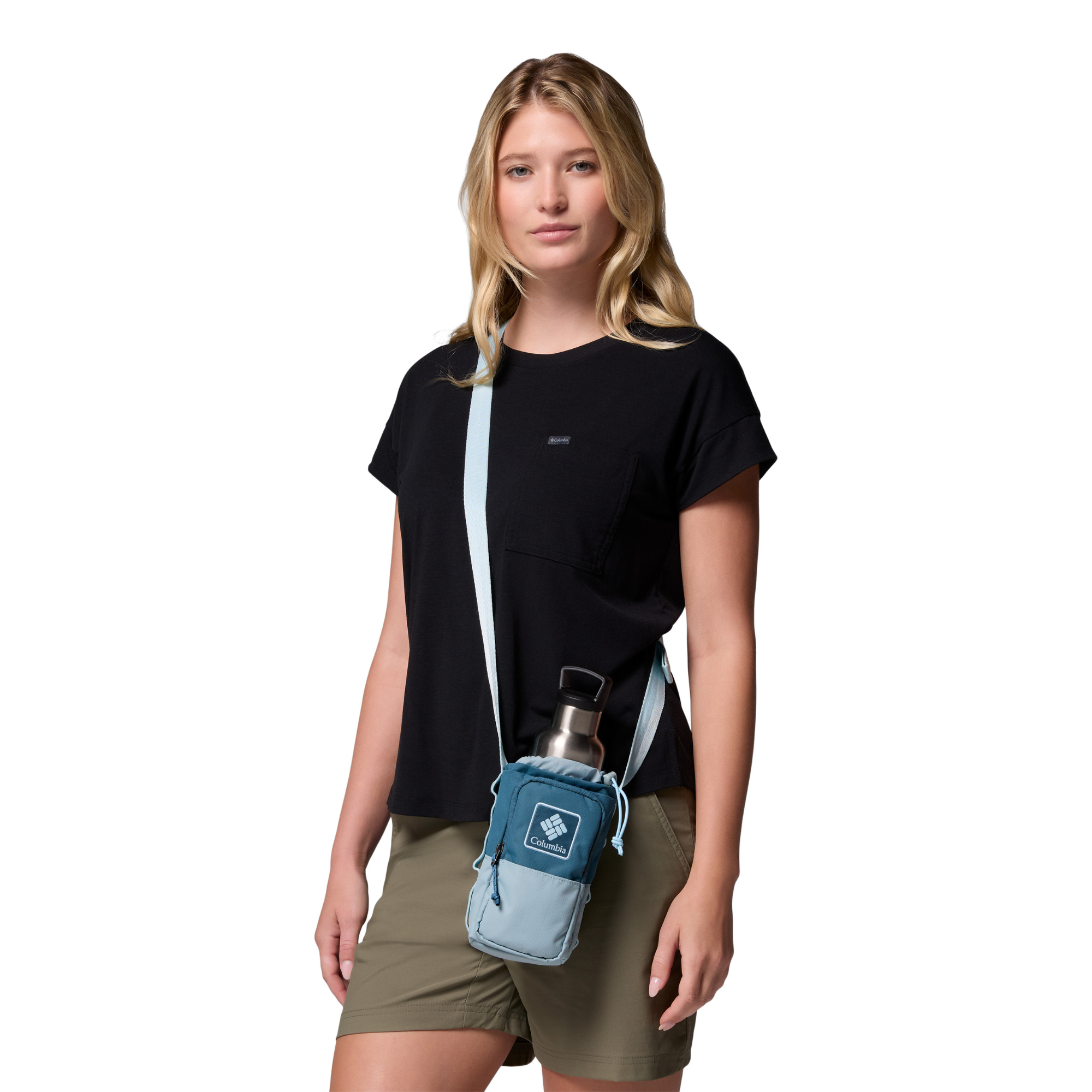 Columbia Trail Traveller 2L Water Bottle Sling (Everblue/Crushed Blue/Marine Light)