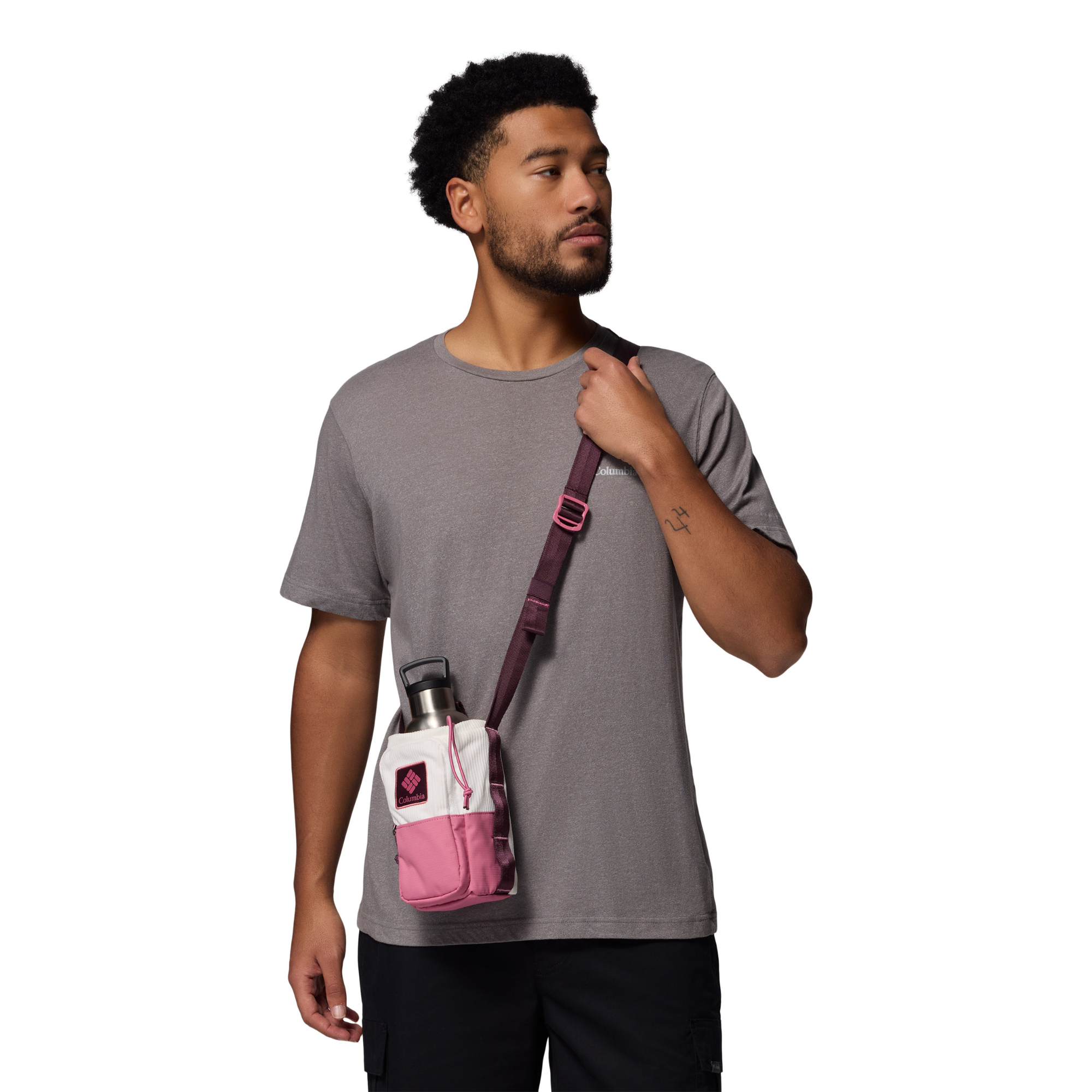 Columbia Trail Traveller 2L Water Bottle Sling (Sea Salt Corduroy/Rosette/Moonvista)