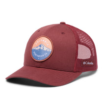 Load image into Gallery viewer, Columbia Unisex Mesh Snap Back Hat (Spice/Mt Hood Circle Patch)
