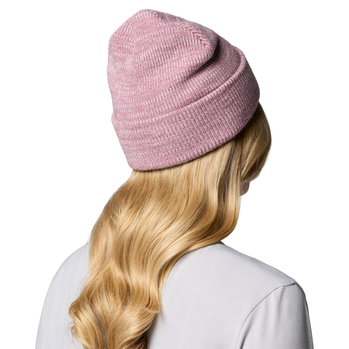 Columbia Unisex Whirlibird Cuffed Beanie Hat Mineral Pink Antique Mauve Logo 619 1911321