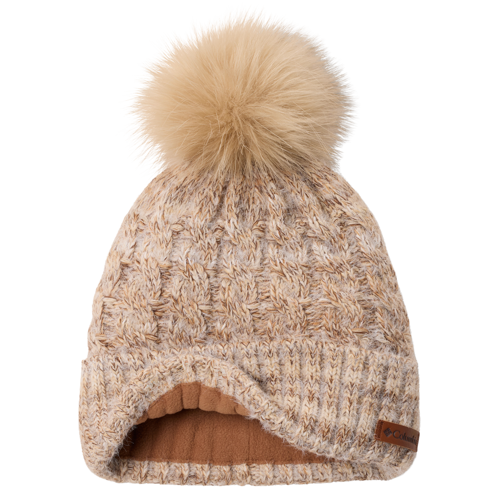 Columbia Unisex Winter Blur II Fleece Lined Beanie Hat Camel Brown 224 2137521