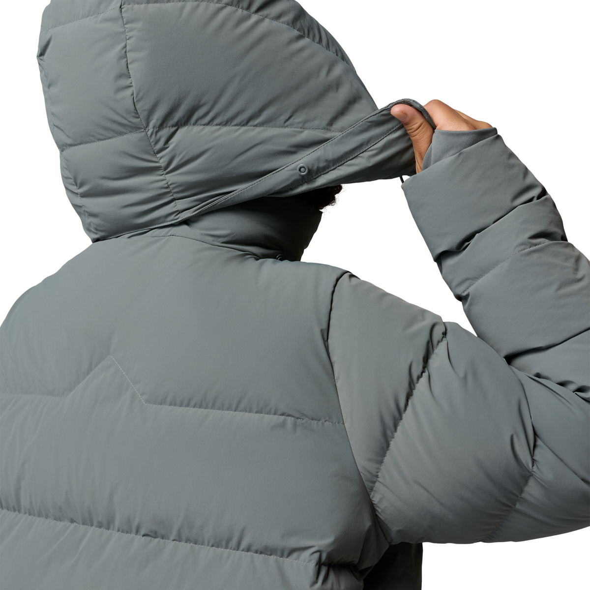 Columbia Women's Amaze Puff Hooded Down Insulated Jacket (Sedona Sage)