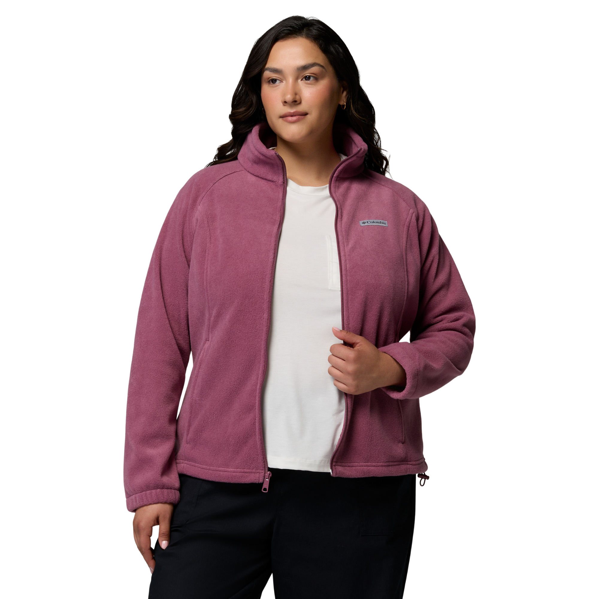 Columbia Women's Benton Springs Full Zip Fleece Jacket Antique Mauve 553 1372111