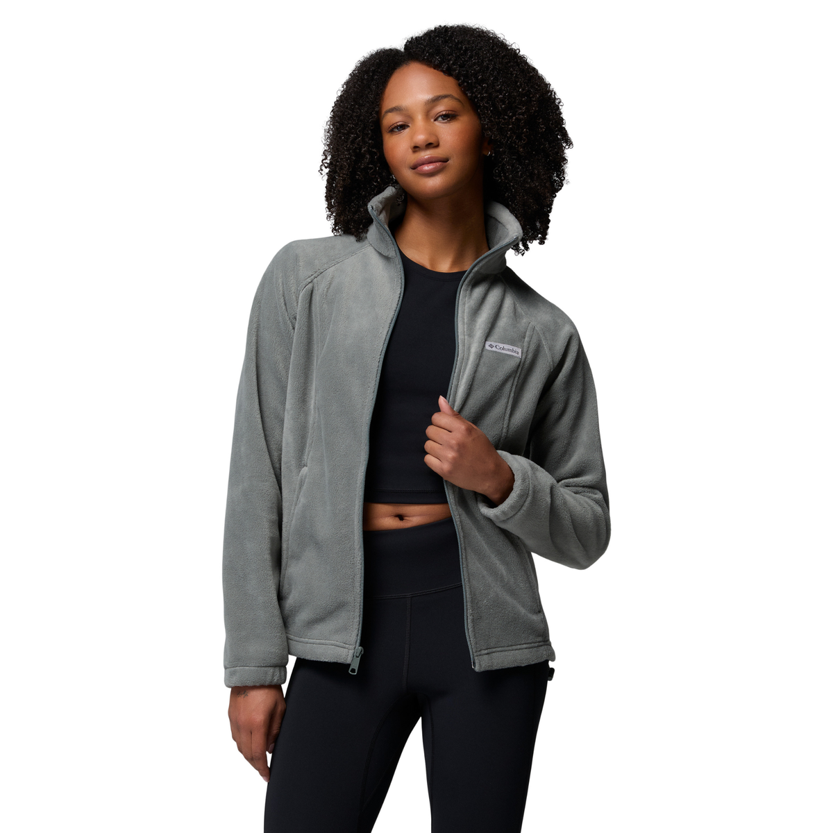 Columbia Women's Benton Springs Full Zip Fleece Jacket Sedona Sage 342 1372111