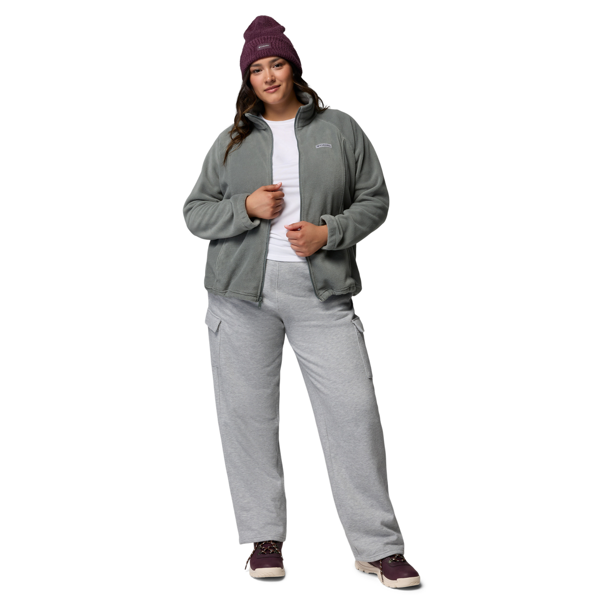 Columbia Women's Benton Springs Full Zip Fleece Jacket Sedona Sage 342 1372111