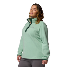 Load image into Gallery viewer, Columbia Women's Benton Springs Half Snap Fleece Top (New Mint/Rain Forest)