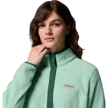 Load image into Gallery viewer, Columbia Women's Benton Springs Half Snap Fleece Top (New Mint/Rain Forest)