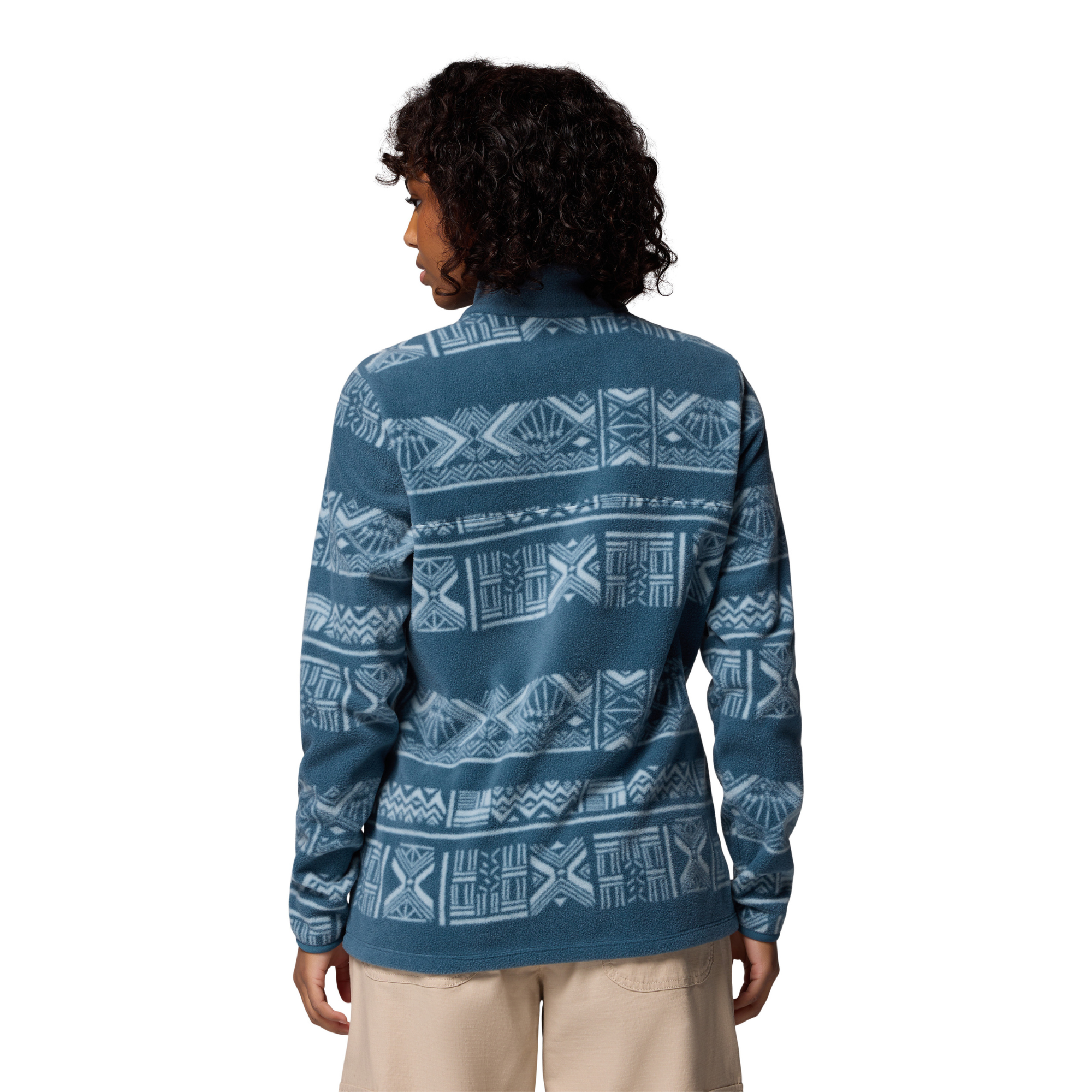 Columbia Women's Benton Springs Printed Half Snap Fleece (Everblue Deschutes Days)