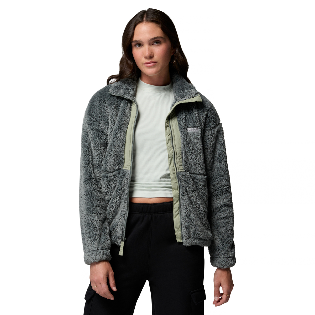 Columbia Women's Boundless Discovery Sherpa II Full Zip Fleece (Sedona Sage/Safari)
