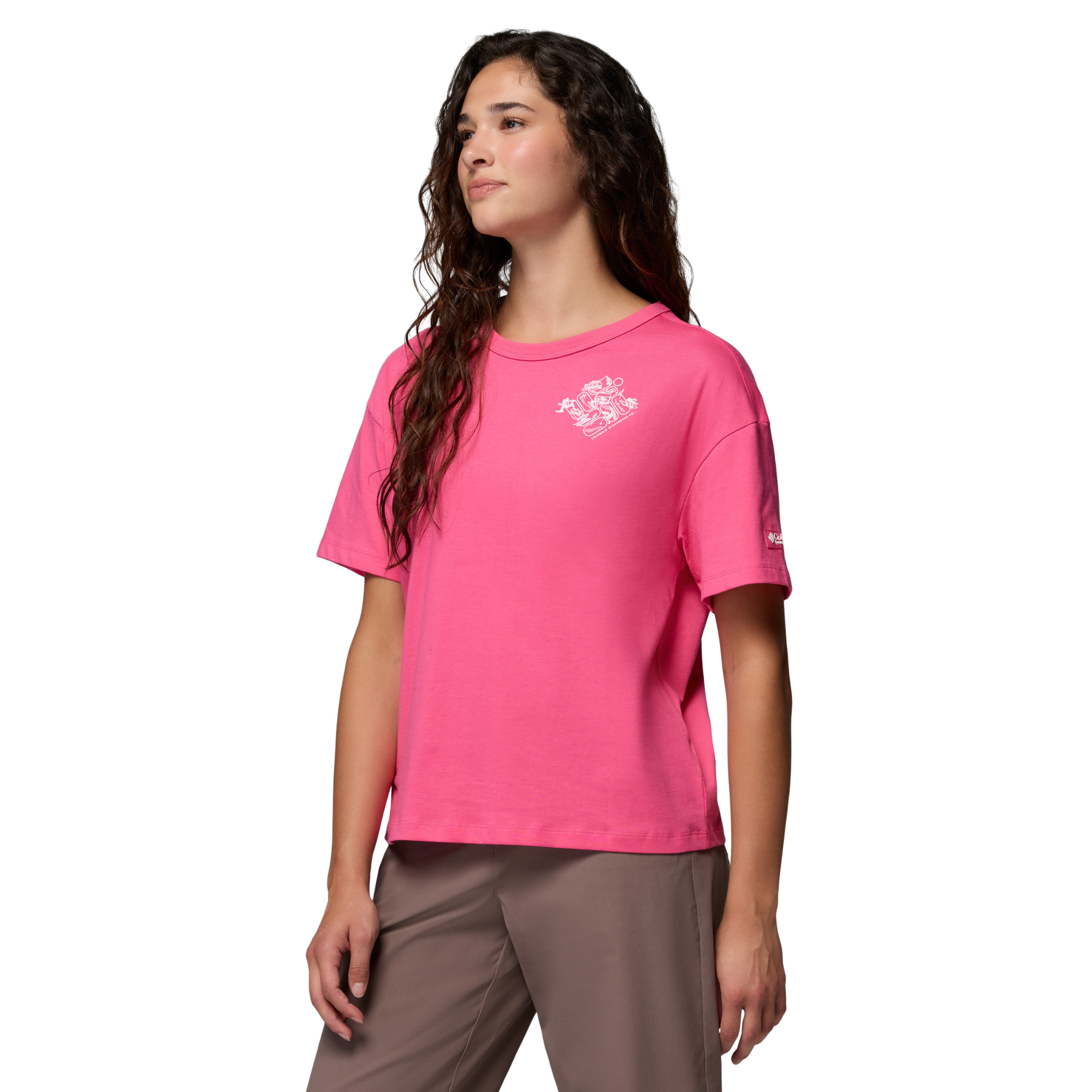 Columbia Women's CSC Heavyweight Graphic Short Sleeve Tee Nico Wintery Excitement 657 2154961