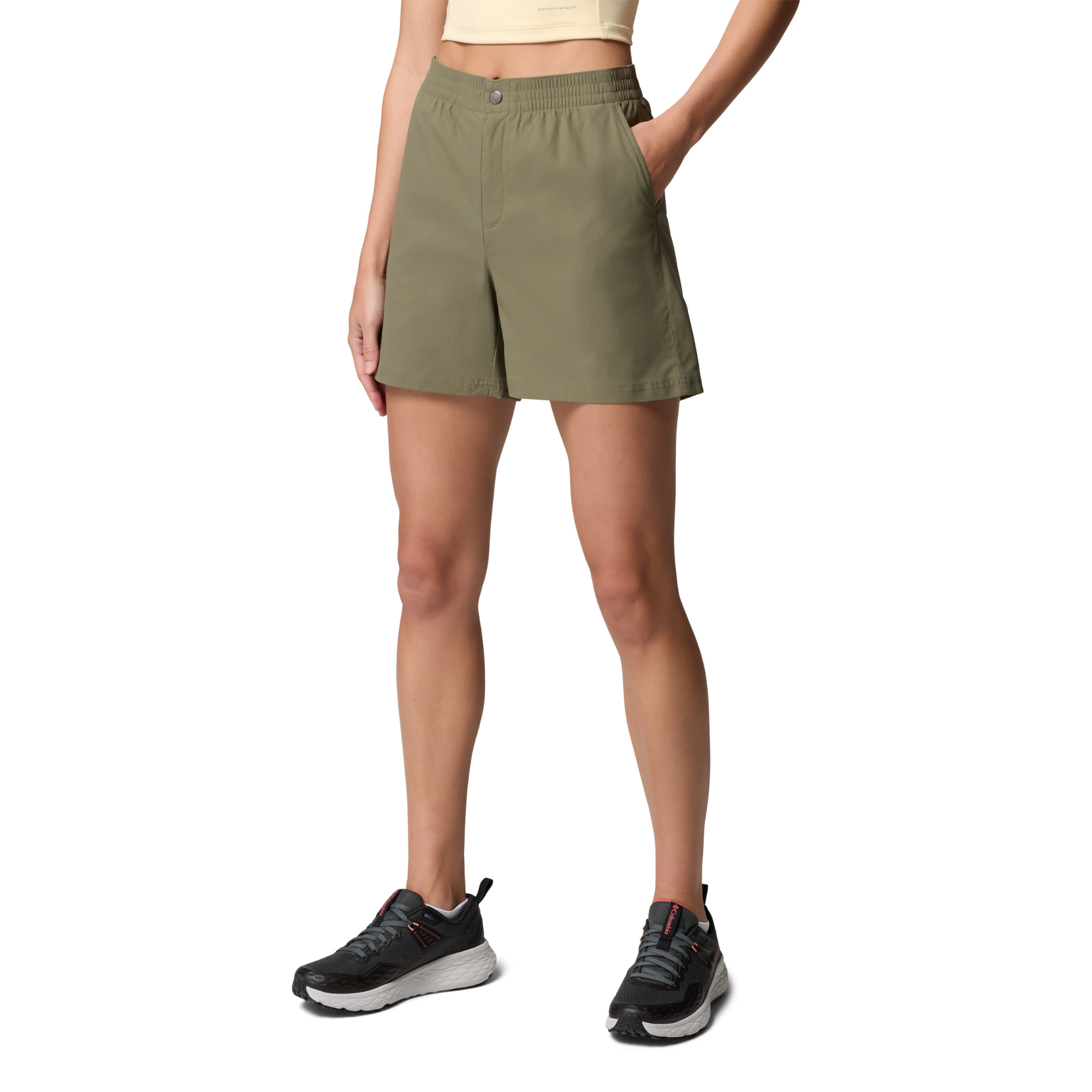 Columbia Women's Cedar Crest Shorts (Stone Green)(5in)