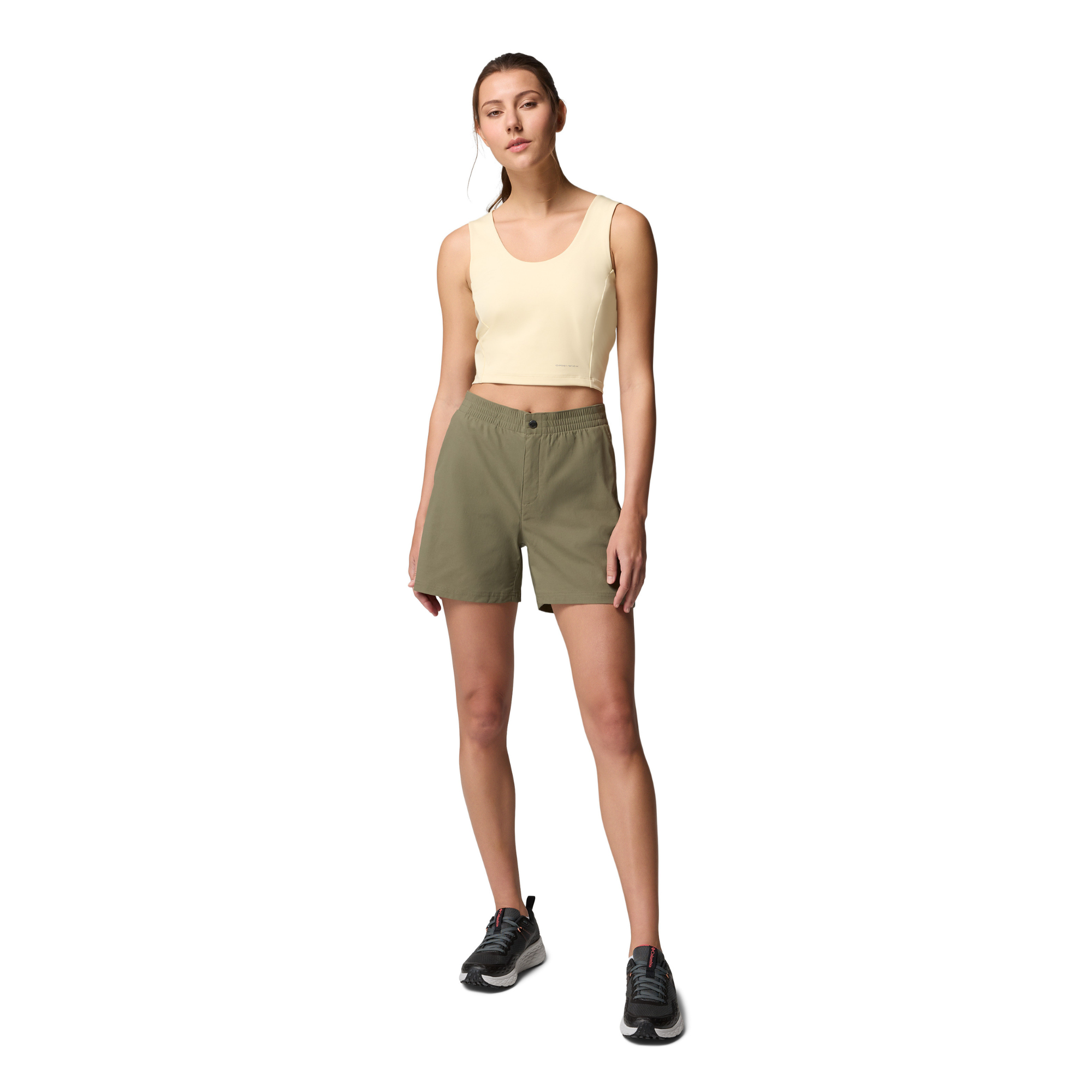 Columbia Women's Cedar Crest Shorts (Stone Green)(5in)