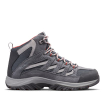 Load image into Gallery viewer, Columbia Women&#39;s Crestwood Waterproof Mid Trail Boots (Graphite/Daredevil)
