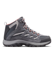 Load image into Gallery viewer, Columbia Women's Crestwood Waterproof Mid Trail Boots (Graphite/Daredevil)