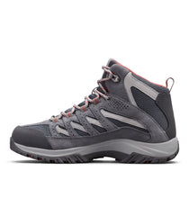 Load image into Gallery viewer, Columbia Women's Crestwood Waterproof Mid Trail Boots (Graphite/Daredevil)
