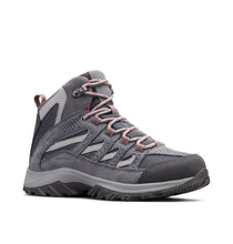 Load image into Gallery viewer, Columbia Women's Crestwood Waterproof Mid Trail Boots (Graphite/Daredevil)