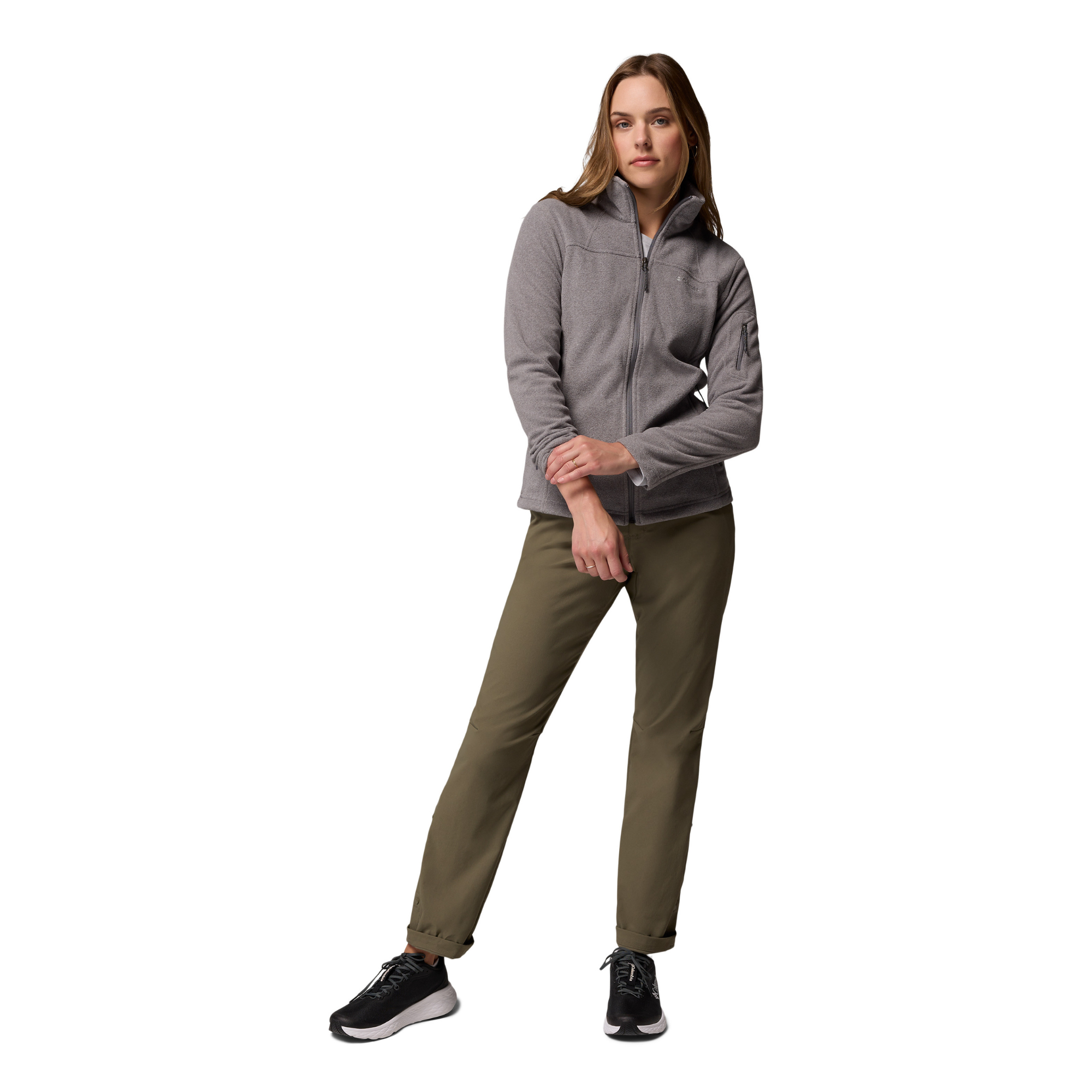 Columbia Women's Fast Trek II Full Zip Fleece City Grey Heather 024 1465351