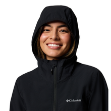 Load image into Gallery viewer, Columbia Women's Heather Canyon II Hooded Softshell Jacket (Black)