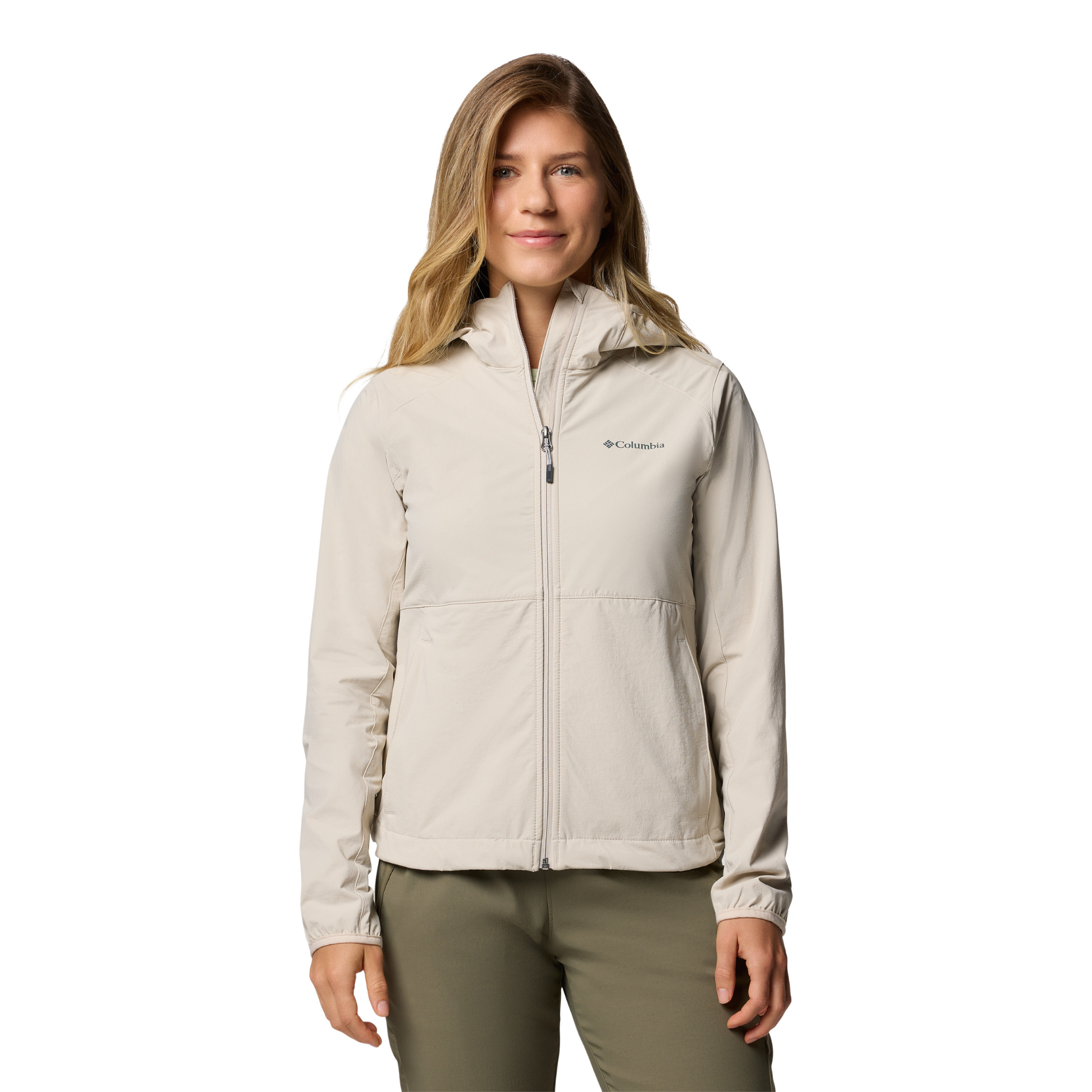Columbia Women's Heather Canyon II Hooded Softshell Jacket (Dark Stone)
