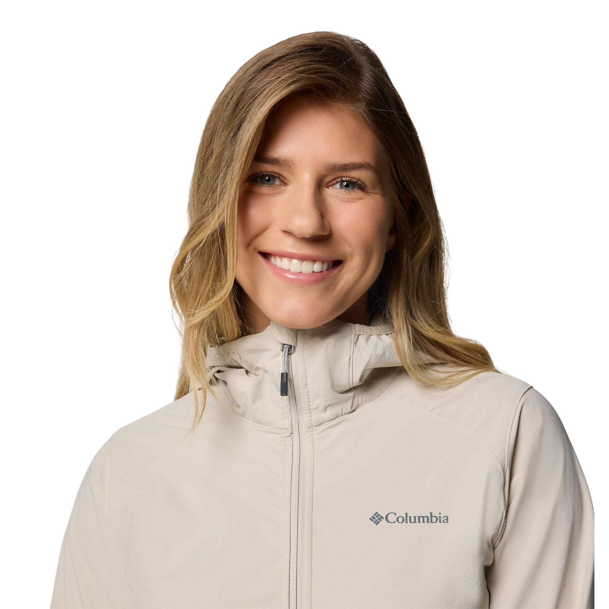 Columbia Women's Heather Canyon II Hooded Softshell Jacket (Dark Stone)