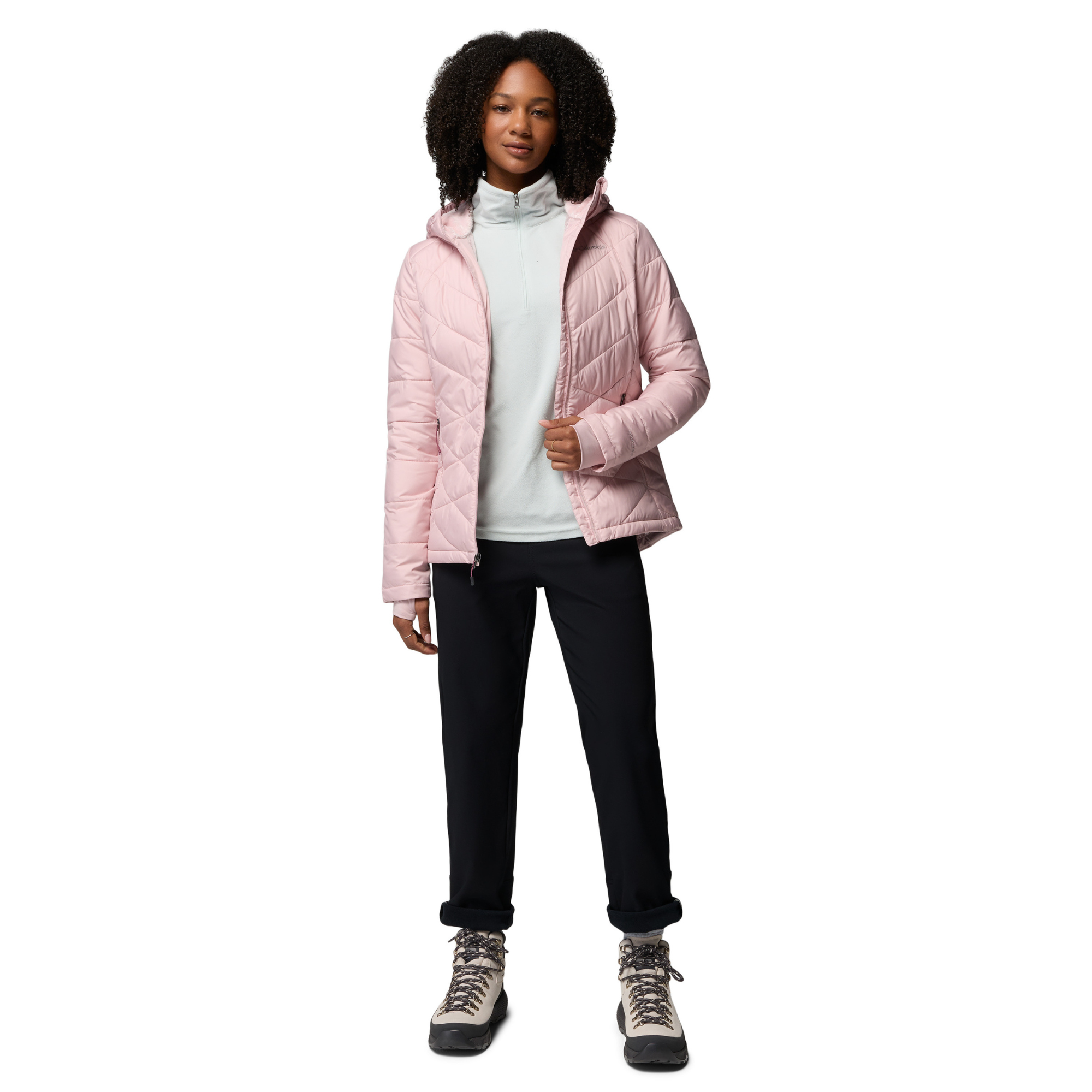 Columbia Women's Heavenly Hooded Insulated Jacket Mineral Pink 620 1738151