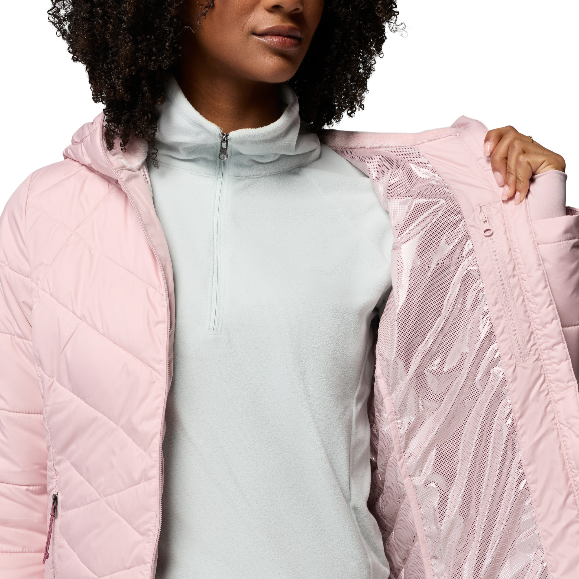 Columbia Women's Heavenly Hooded Insulated Jacket Mineral Pink 620 1738151
