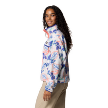Load image into Gallery viewer, Columbia Women's Helvetia II Cropped Sherpa Half Snap Printed Fleece (Sea Salt Pasteled Multi)