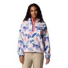 Load image into Gallery viewer, Columbia Women's Helvetia II Cropped Sherpa Half Snap Printed Fleece (Sea Salt Pasteled Multi)