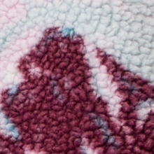 Load image into Gallery viewer, Columbia Women's Helvetia II Printed Cropped Half Snap Fleece Top (Rich Wine Sisters/Rich Wine)