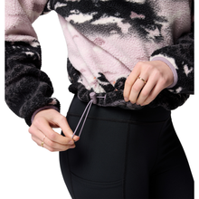 Load image into Gallery viewer, Columbia Women's Helvetia II Printed Cropped Half Snap Fleece Top (Shale Purple Sisters/Shale Purple)