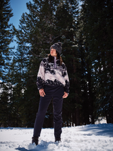 Load image into Gallery viewer, Columbia Women's Helvetia II Printed Cropped Half Snap Fleece Top (Shale Purple Sisters/Shale Purple)