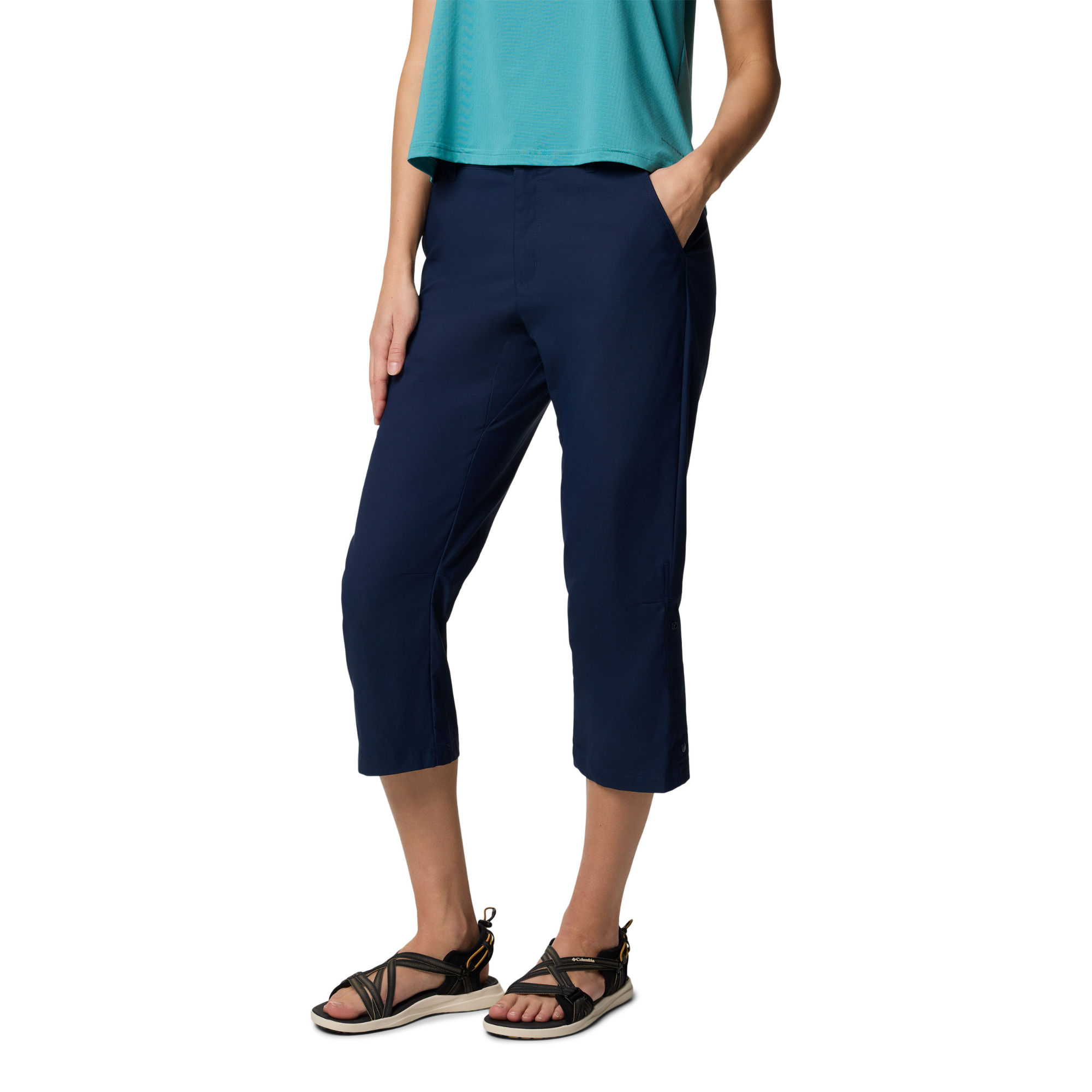 Columbia Women's Leslie Falls II UPF50 Capri Trousers (Collegiate Navy)