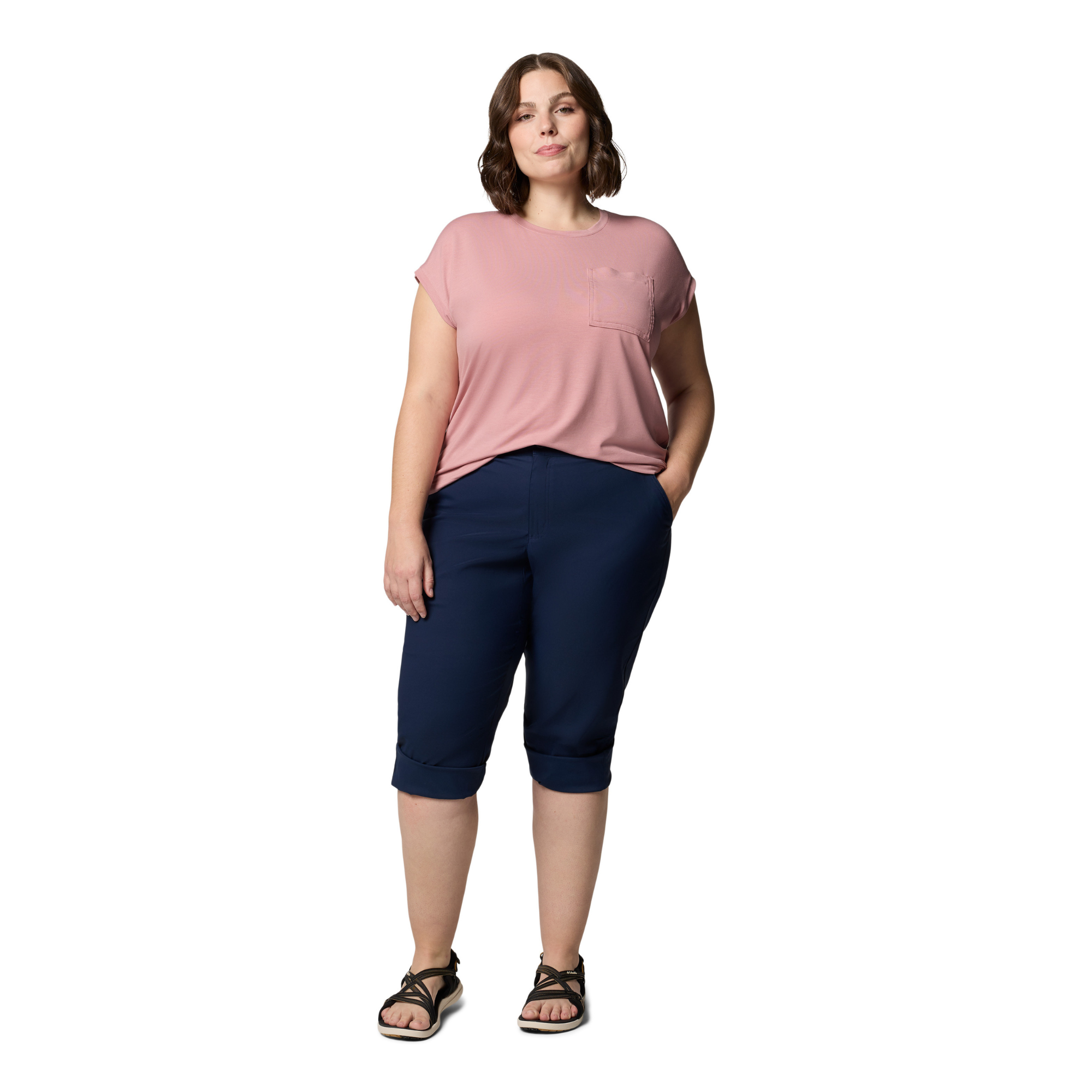 Columbia Women's Leslie Falls II UPF50 Capri Trousers (Collegiate Navy)