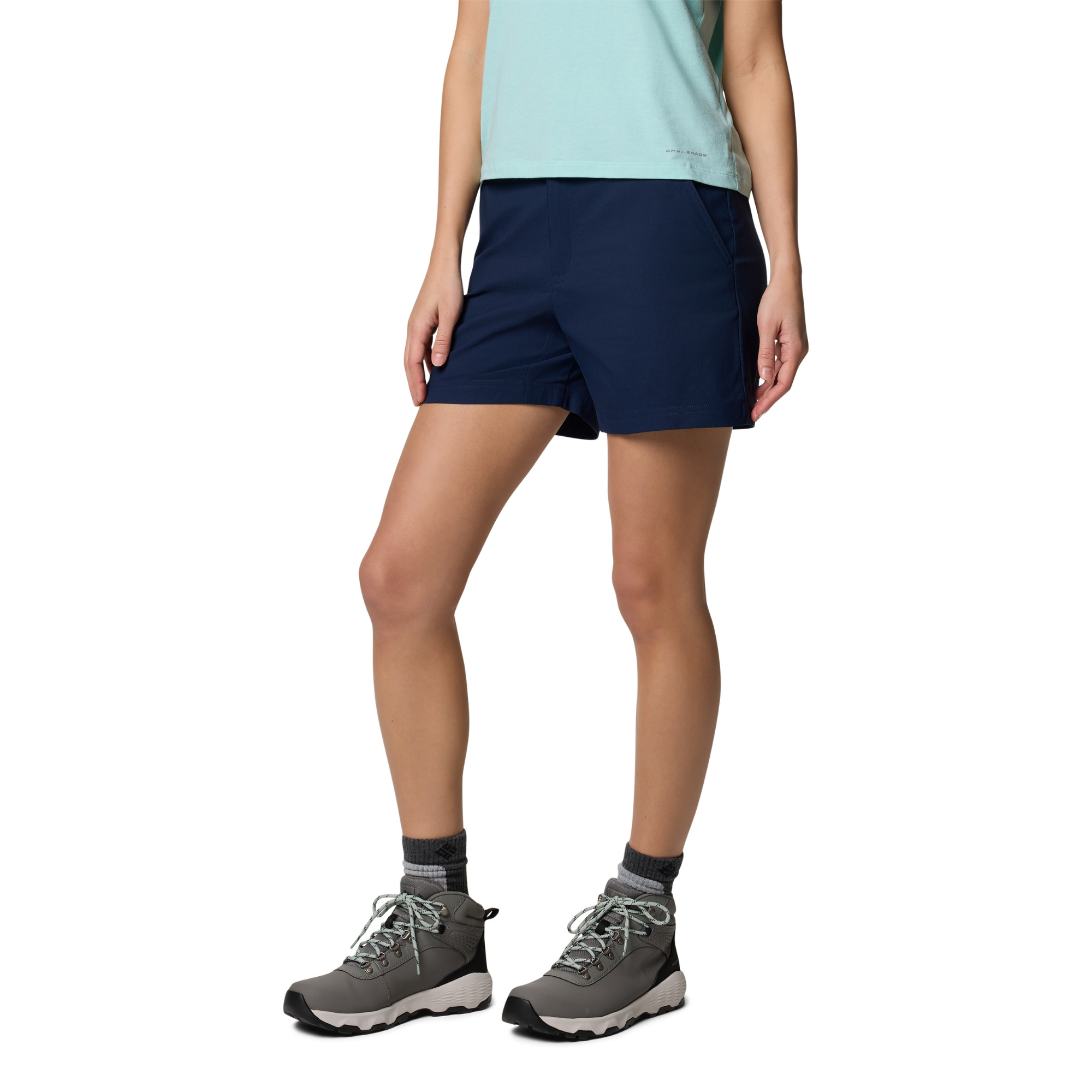 Columbia Women's Leslie Falls II Shorts (5in)(Collegiate Navy)