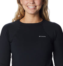Load image into Gallery viewer, Columbia Women's Midweight Stretch Long Sleeve Baselayer Top (Black)