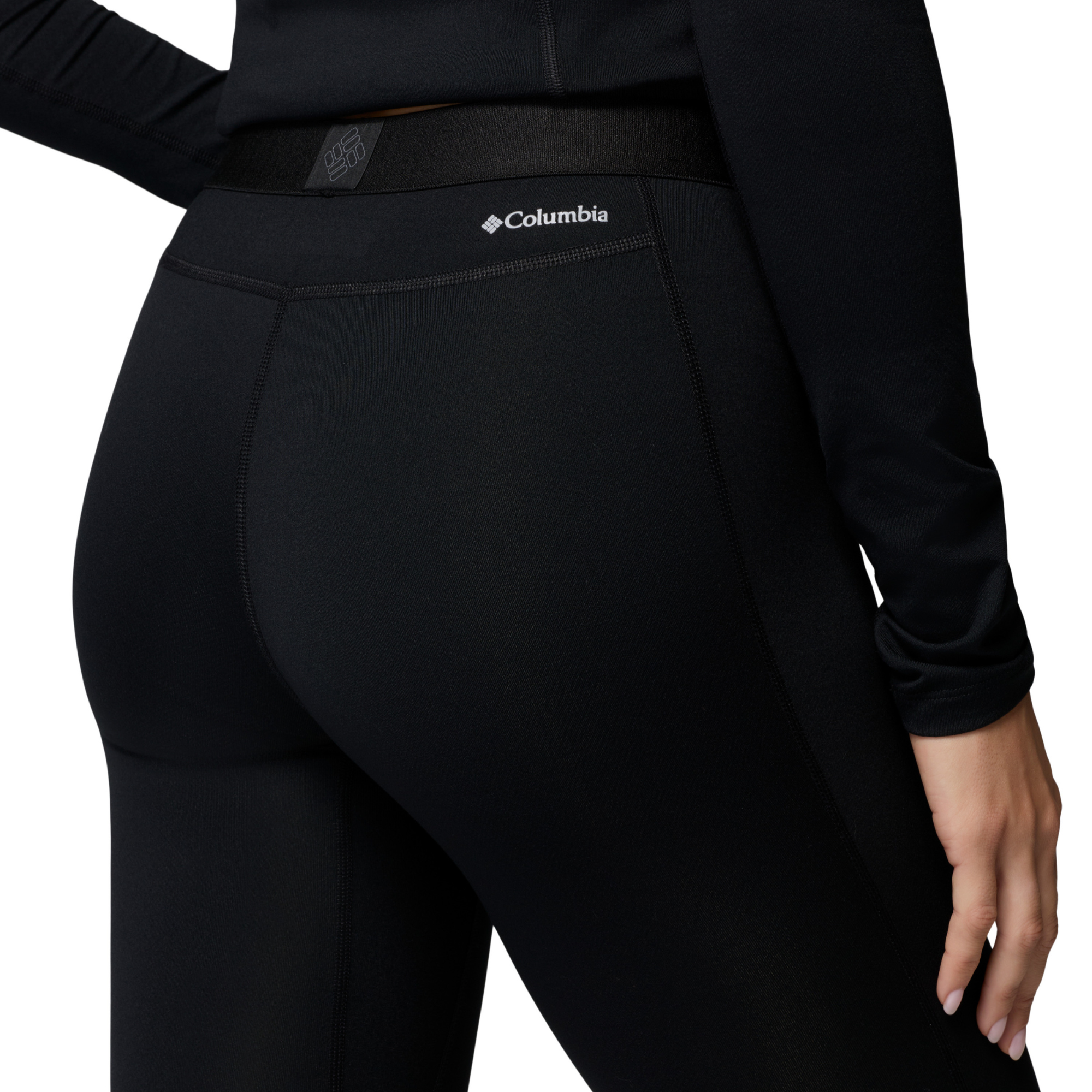 Columbia Women's Omni-Heat Midweight Stretch Baselayer Base Layer Leggings Tights Bottoms Black 011 1639031