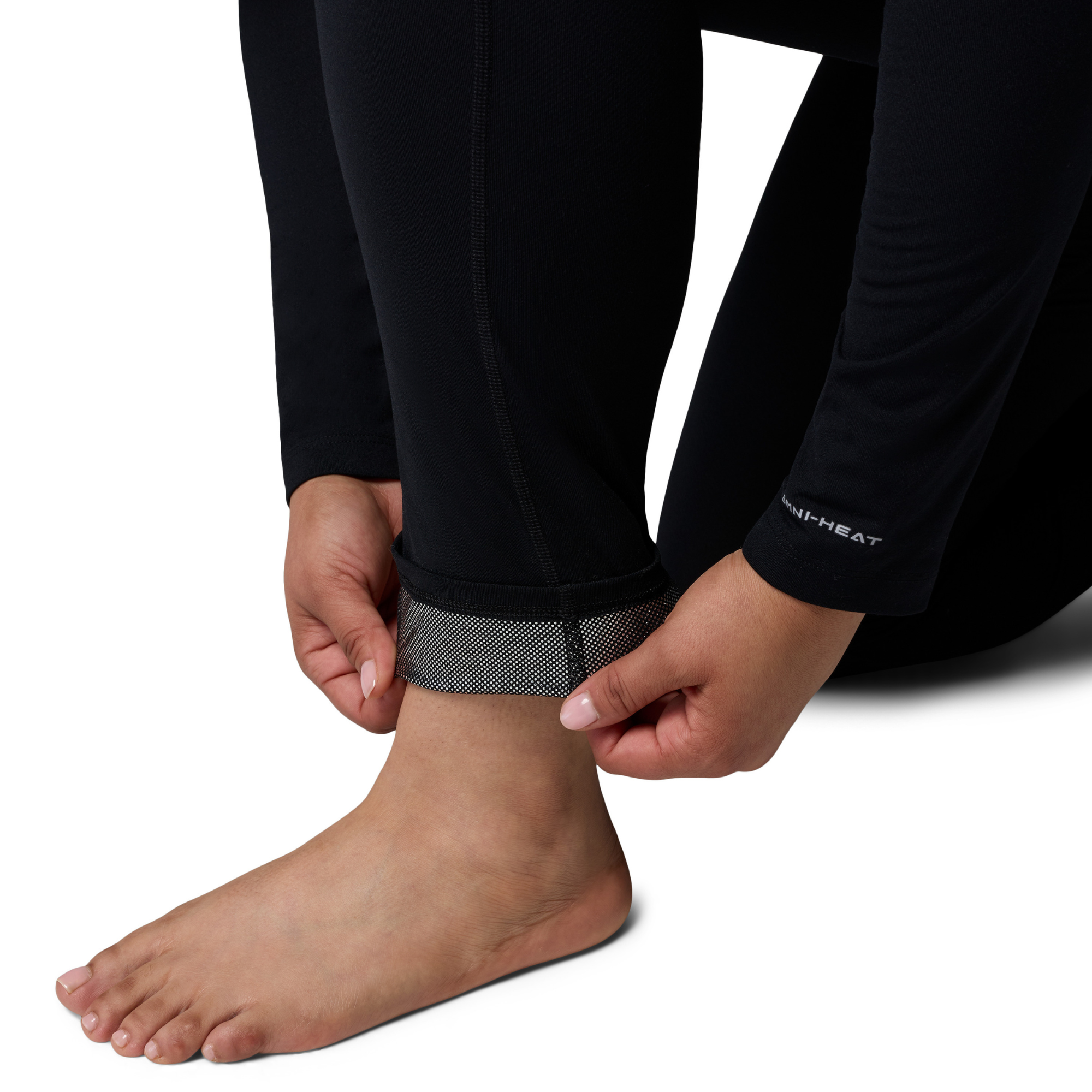 Columbia Women's Omni-Heat Midweight Stretch Baselayer Base Layer Leggings Tights Bottoms Black 011 1639031