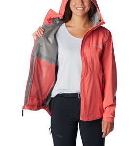 Columbia Women's Omni-Tech Ampli-Dry II Waterproof Shell Jacket (Juicy)