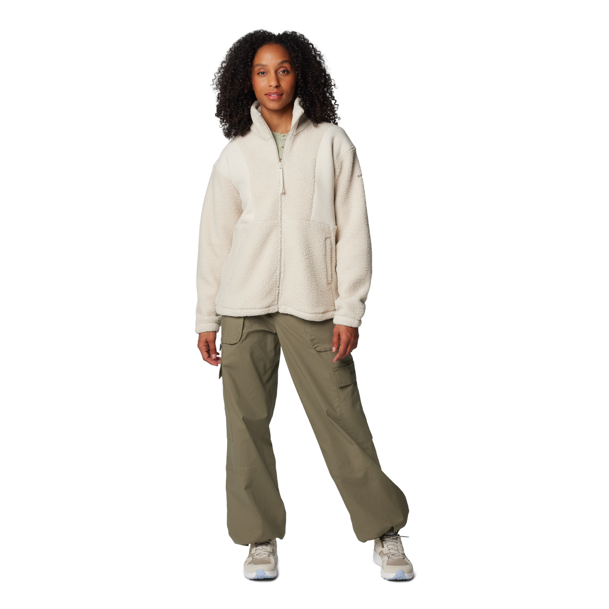 Columbia Women's Panorama Sherpa Full Zip Fleece (Dark Stone)