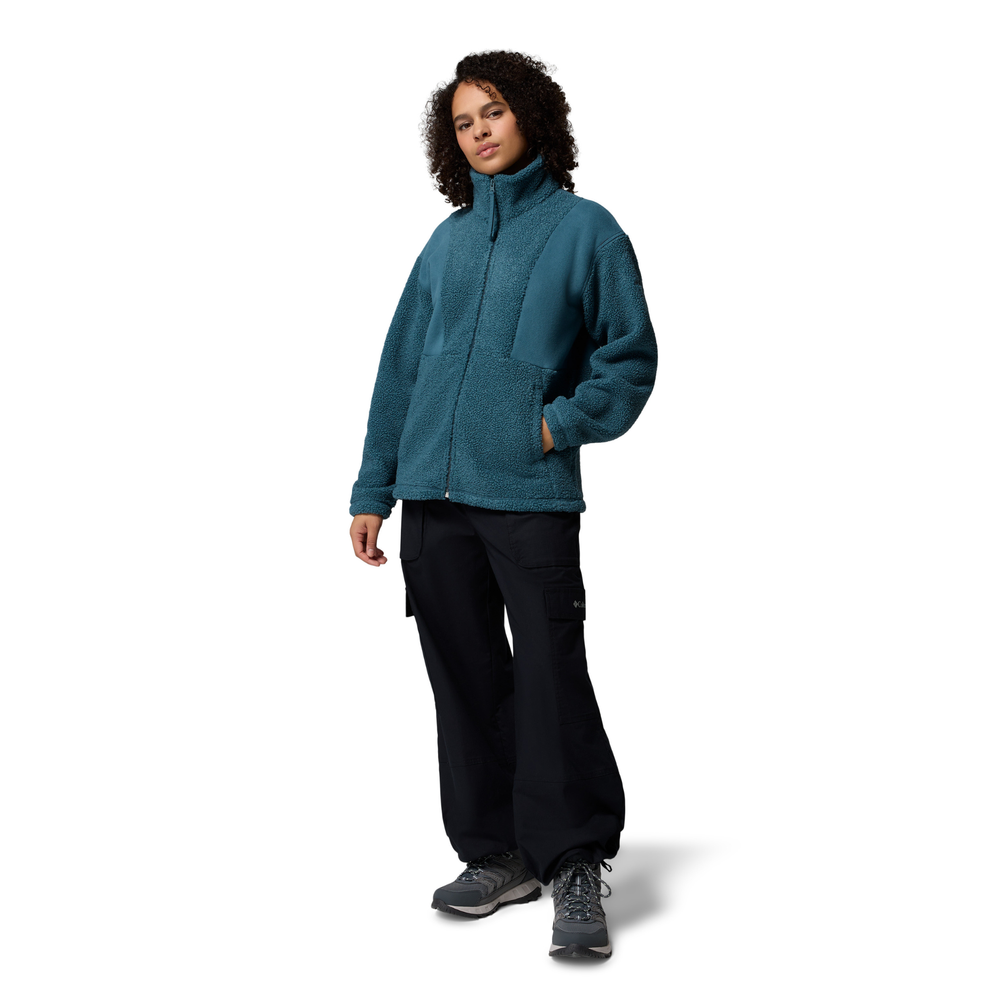 Columbia Women's Panorama Sherpa Full Zip Fleece (Everblue)