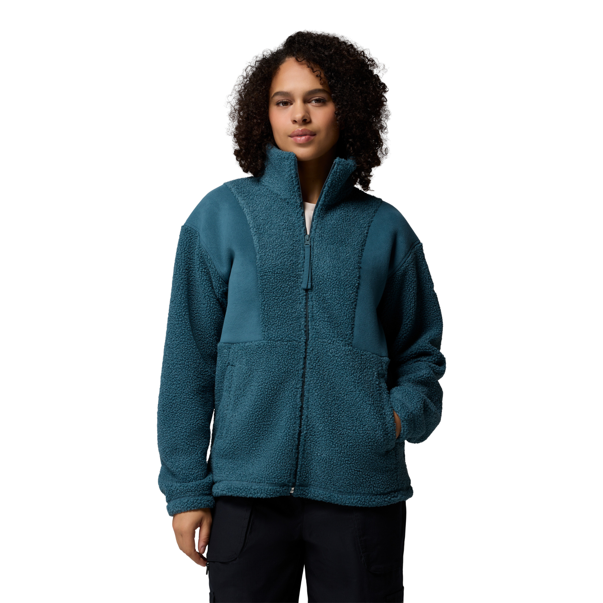 Columbia Women's Panorama Sherpa Full Zip Fleece (Everblue)