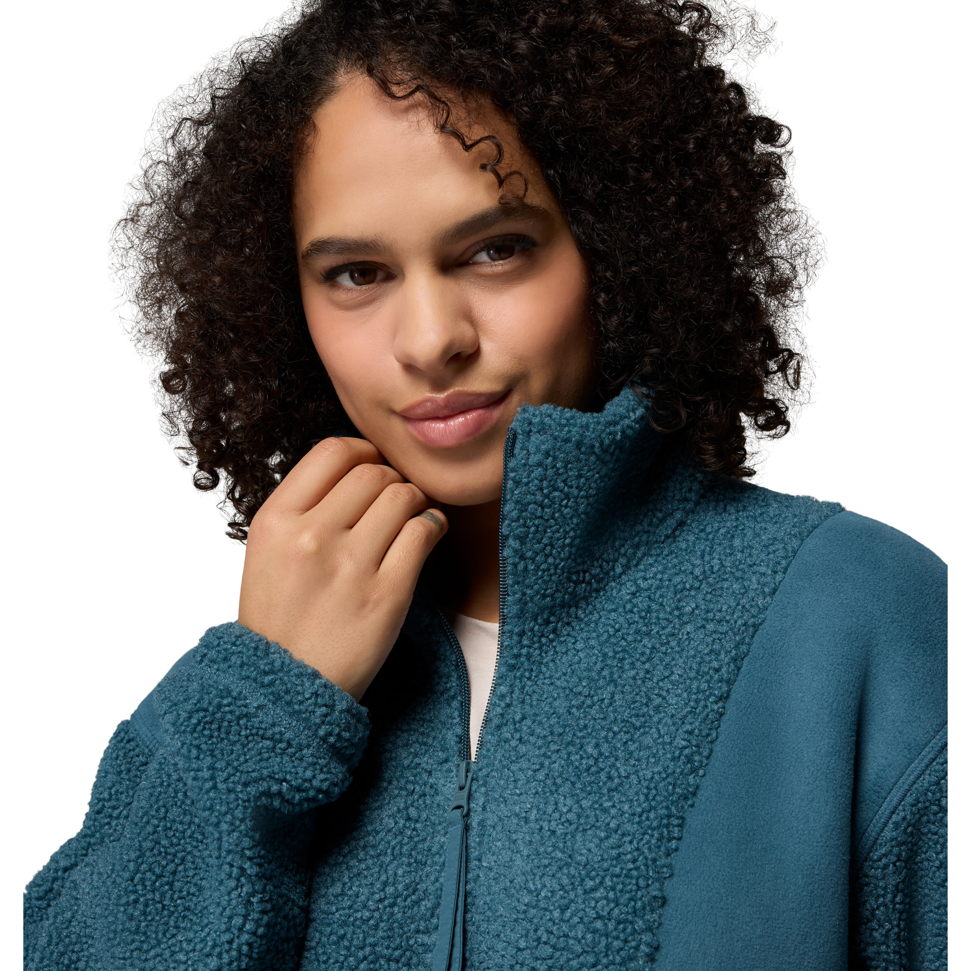 Columbia Women's Panorama Sherpa Full Zip Fleece (Everblue)