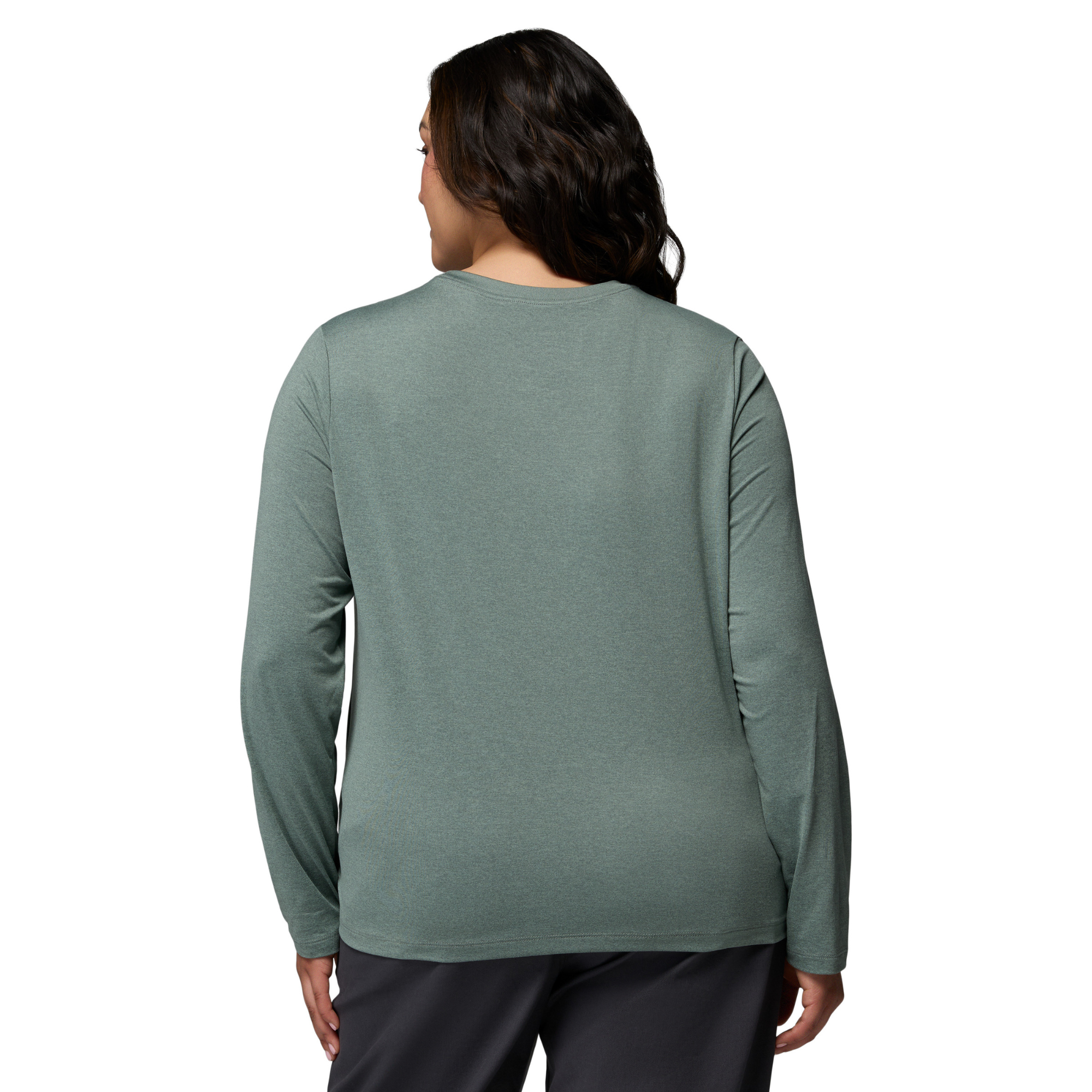 Columbia Women's Parsons Point Long Sleeve Graphic Tee Sedona Sage Heather All Terrain 342 2172711