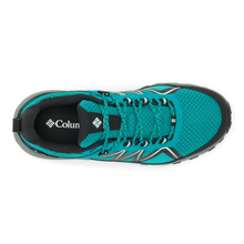 Load image into Gallery viewer, Columbia Women's Peakfreak Rush Outdry Waterproof Trail Shoes (Teal Chloride/Sea Ice)