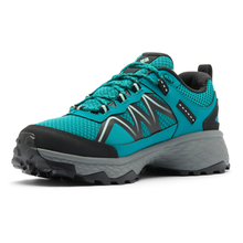 Load image into Gallery viewer, Columbia Women's Peakfreak Rush Outdry Waterproof Trail Shoes (Teal Chloride/Sea Ice)