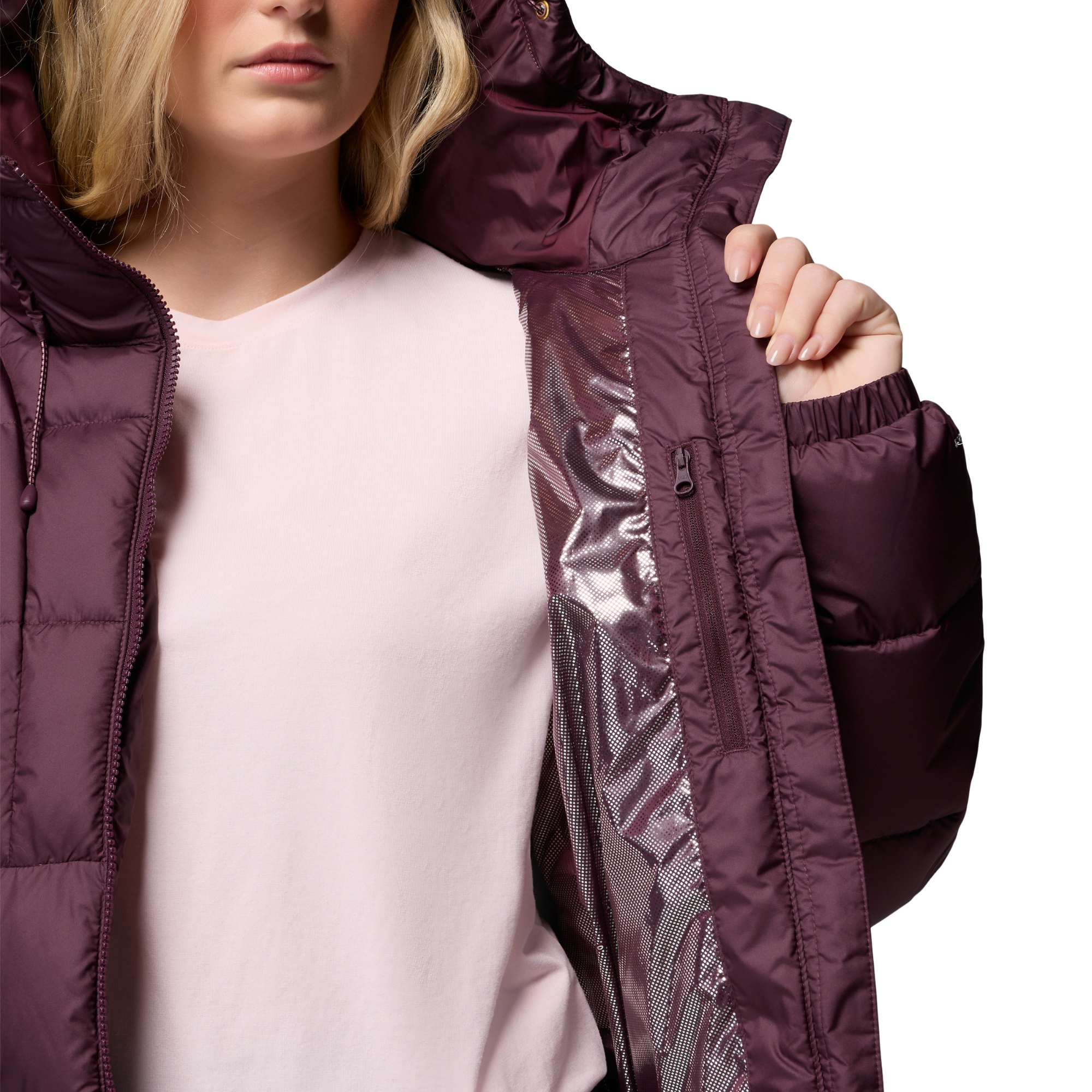 Columbia Women's Pike Lake III Hooded Insulated Jacket Moonvista 607 2133563